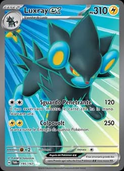 Luxray-ex card in Italian
