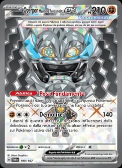 Ogerpon Maschera Fondamenta-ex card in Italian