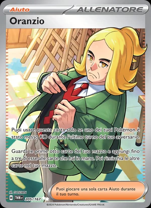Oranzio card in Italian