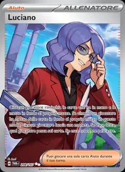Luciano card in Italian
