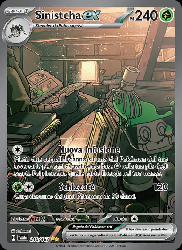 Sinistcha-ex card in Italian