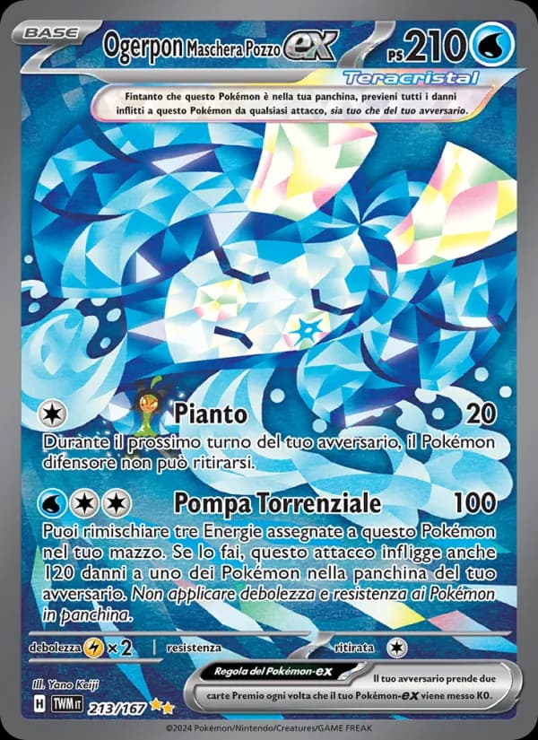 Ogerpon Maschera Pozzo-ex card in Italian