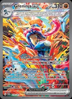 Greninja-ex card in Italian