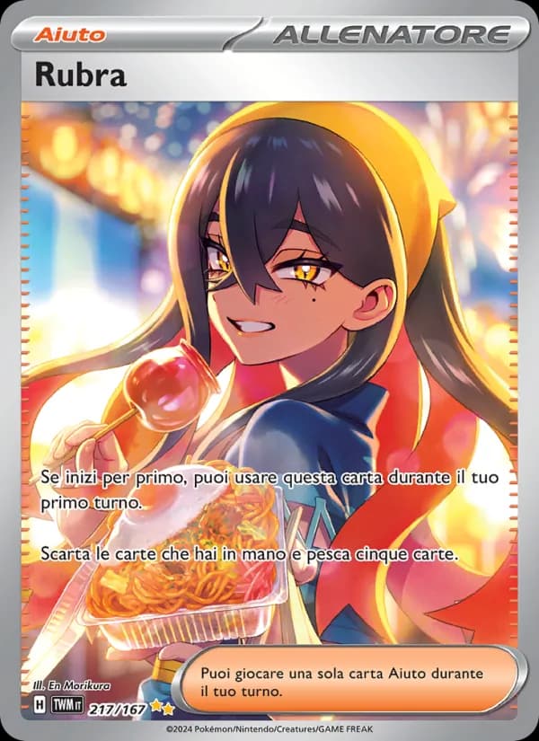 Rubra card in Italian