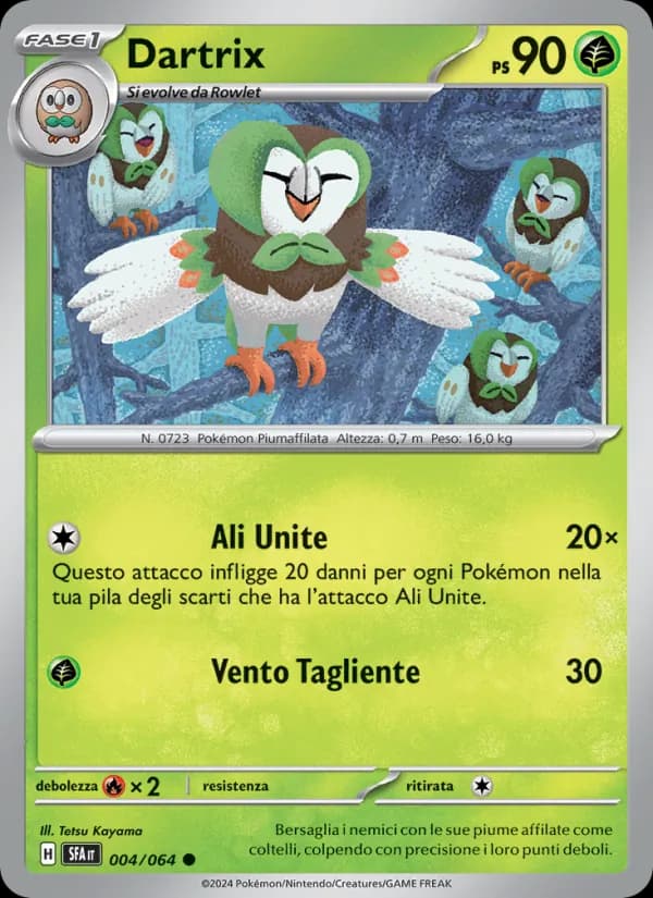 Dartrix card in Italian