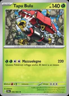 Tapu Bulu card in Italian