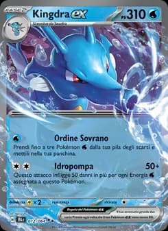 Kingdra-ex card in Italian