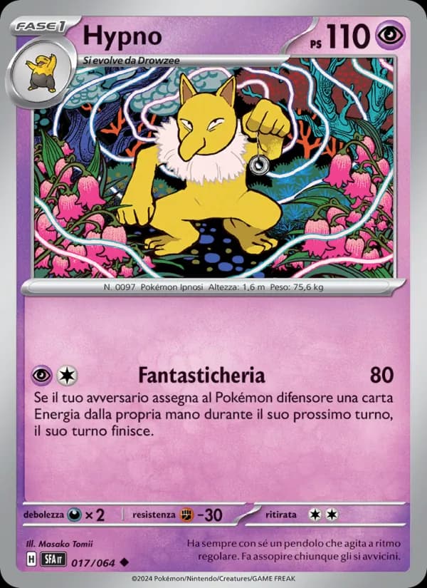 Hypno card in Italian