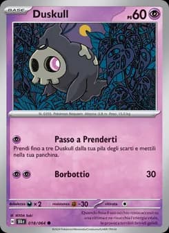 Duskull card in Italian