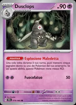 Dusclops card in Italian