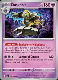 Dusknoir card in Italian