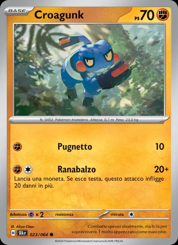 Croagunk card in Italian