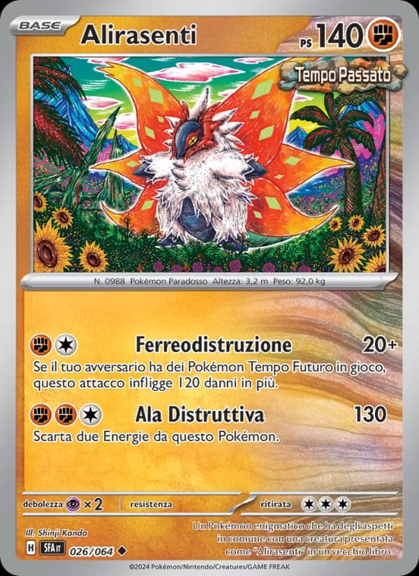 Alirasenti card in Italian