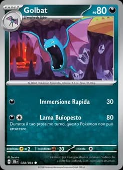 Golbat card in Italian