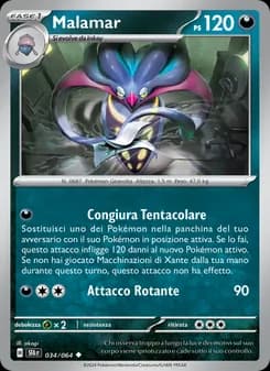 Malamar card in Italian