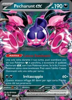 Pecharunt-ex card in Italian
