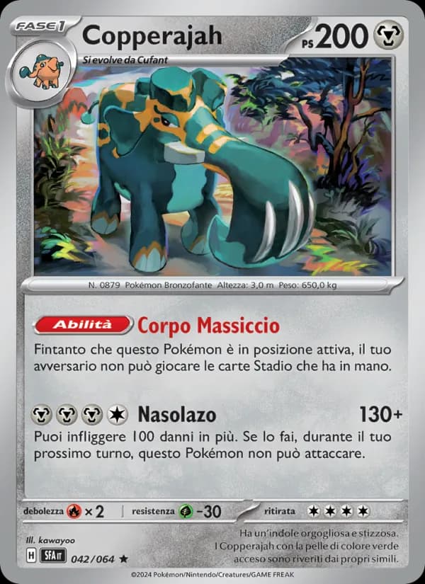 Copperajah card in Italian