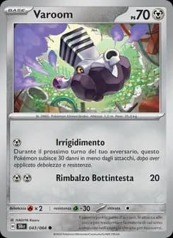 Varoom card in Italian