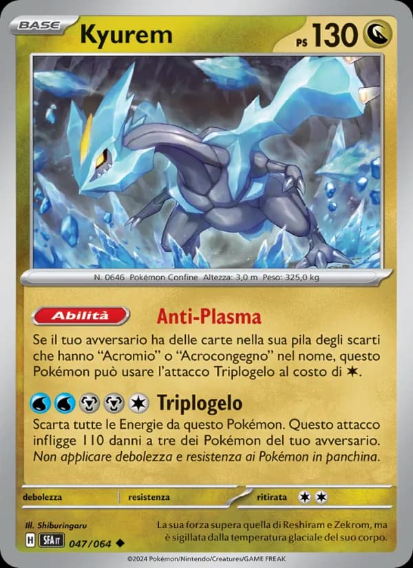 Kyurem card in Italian
