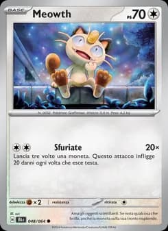 Meowth card in Italian