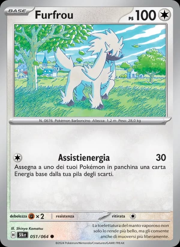 Furfrou card in Italian