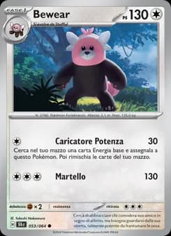 Bewear card in Italian
