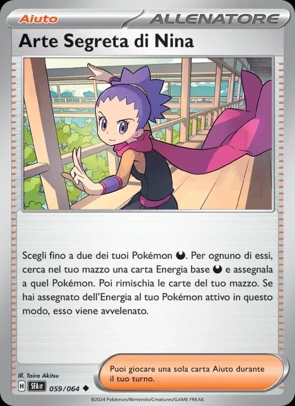 Arte Segreta di Nina card in Italian