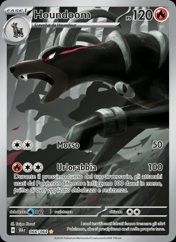Houndoom card in Italian
