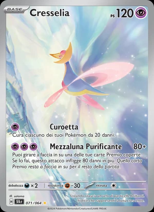 Cresselia card in Italian