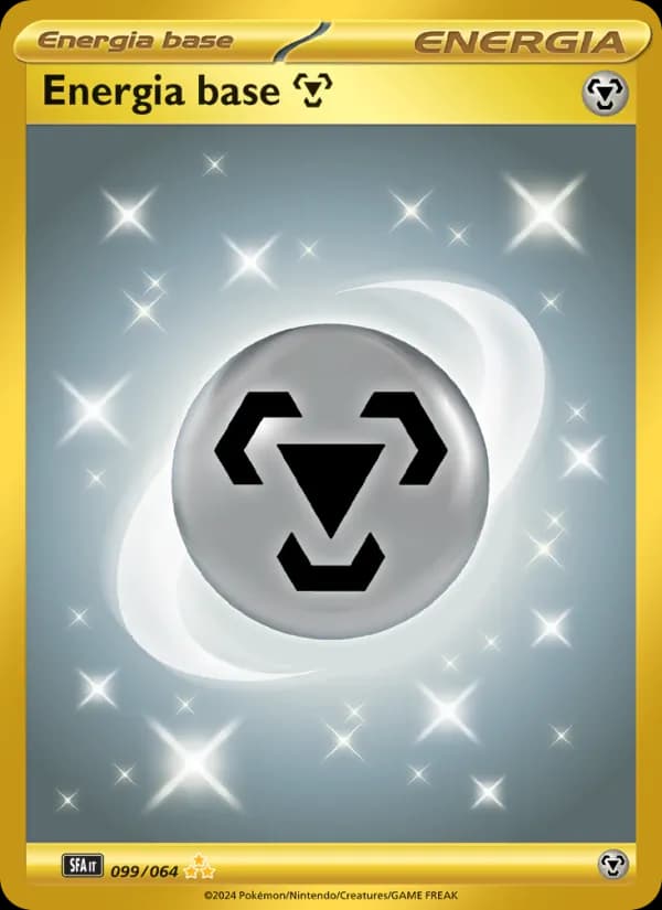 Energia base Metal card in Italian