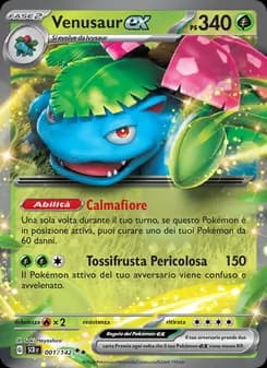 Venusaur-ex card in Italian