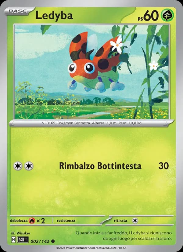 Ledyba card in Italian