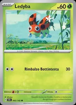 Ledyba card in Italian