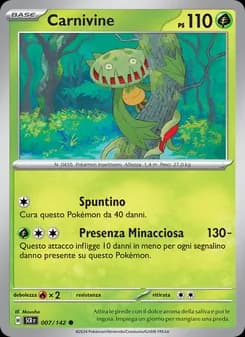 Carnivine card in Italian
