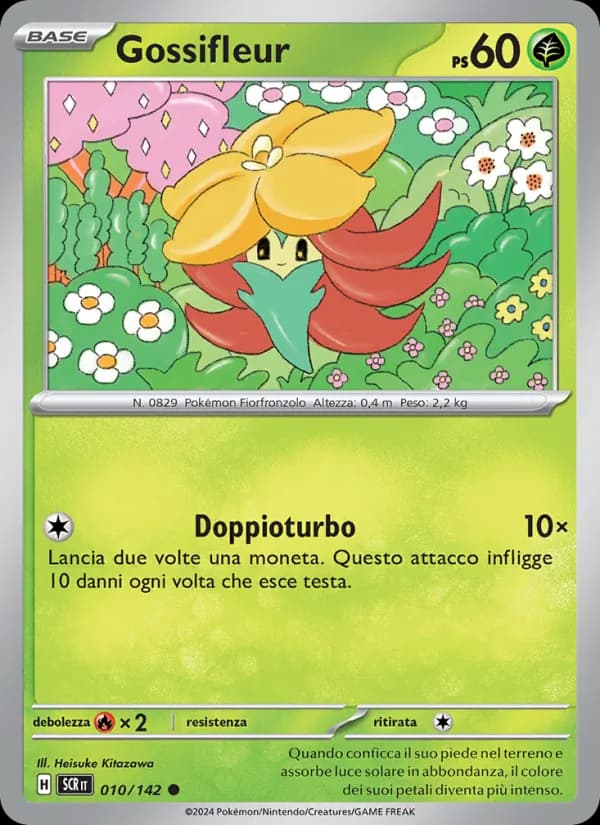 Gossifleur card in Italian