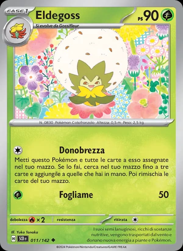 Eldegoss card in Italian