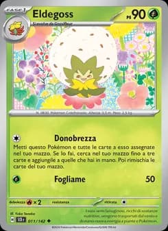 Eldegoss card in Italian