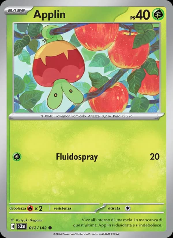 Applin card in Italian