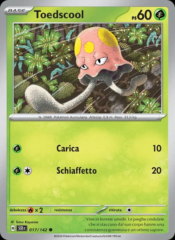 Toedscool card in Italian