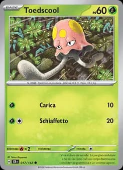 Toedscool card in Italian