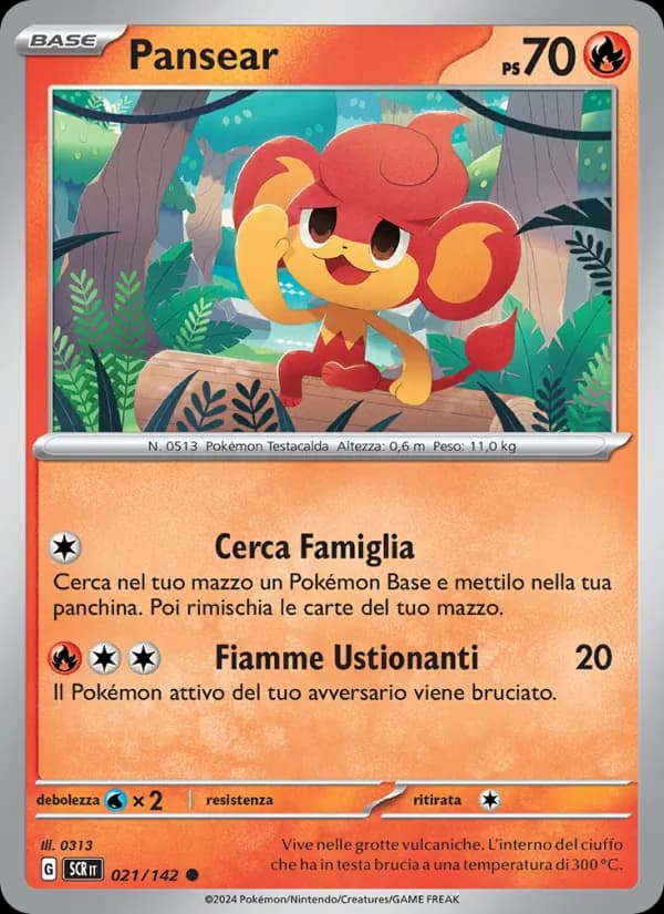 Pansear card in Italian