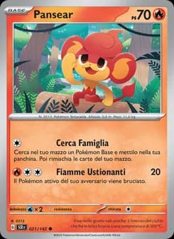 Pansear card in Italian