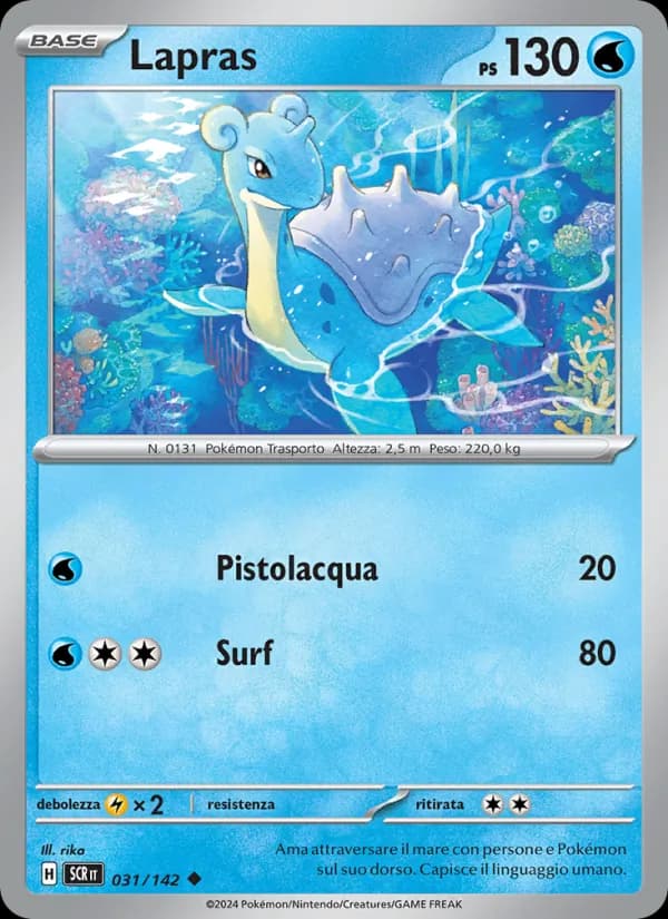 Lapras card in Italian