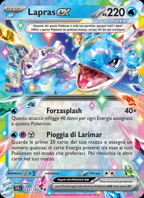 Lapras-ex card in Italian