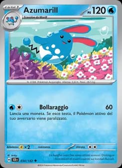 Azumarill card in Italian