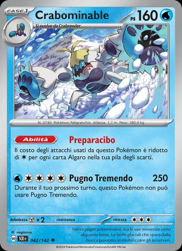 Crabominable card in Italian