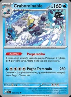 Crabominable card in Italian