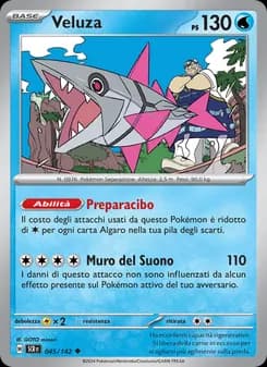 Veluza card in Italian