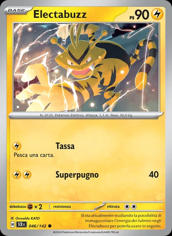 Electabuzz card in Italian