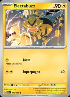 Electabuzz card in Italian